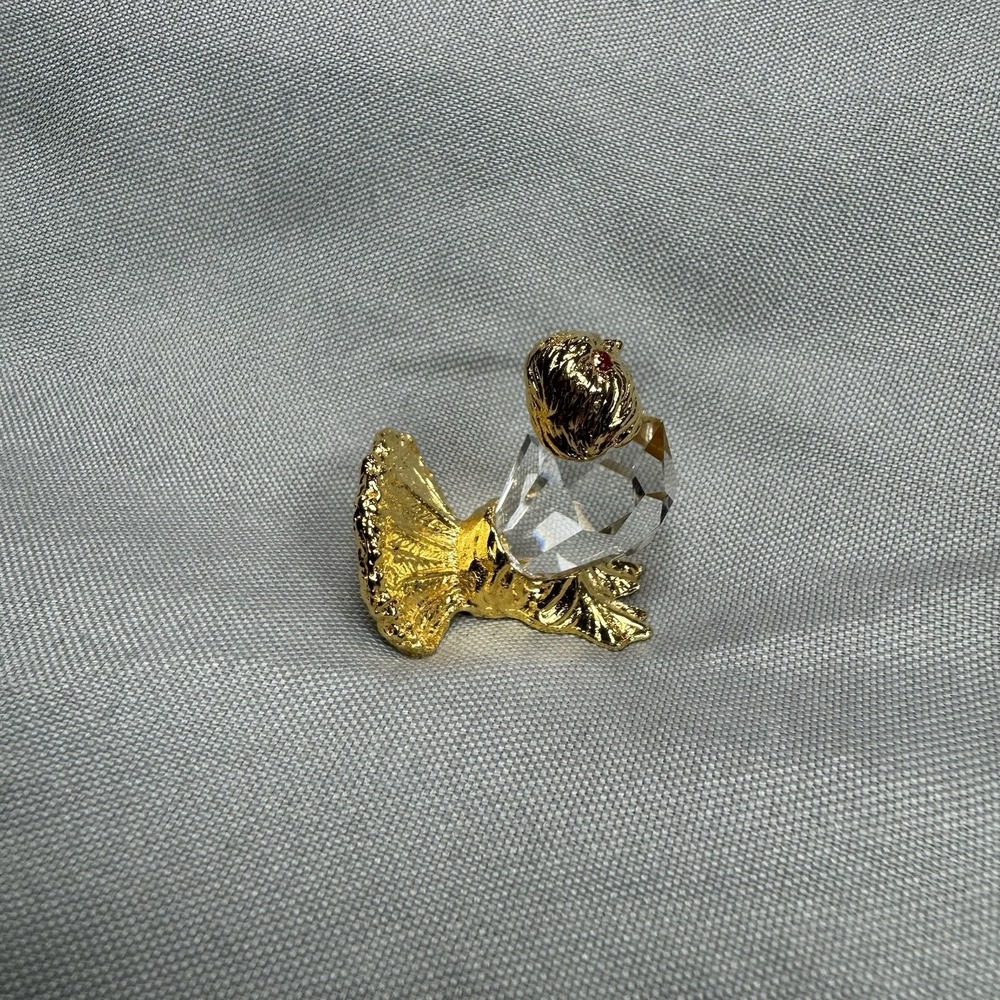 Vintage Swarovski Star Collection Songbird Figurine 66024‎ Gold Crystal - Picture 4 of 6